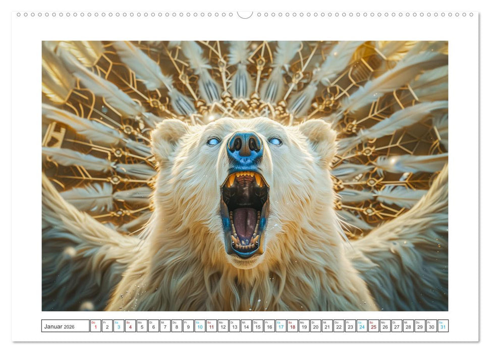 Tierische Schamanen (CALVENDO Premium Wandkalender 2026)