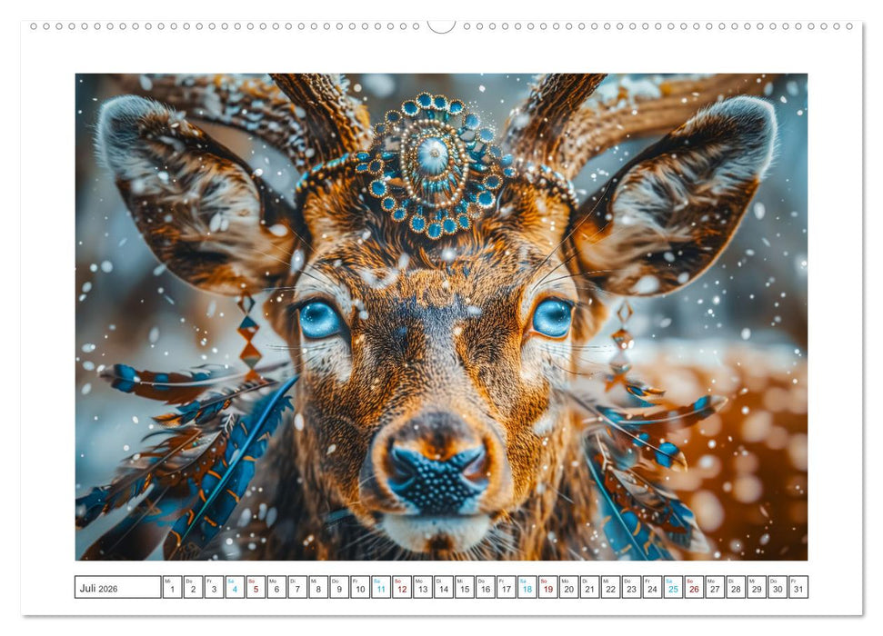 Tierische Schamanen (CALVENDO Premium Wandkalender 2026)