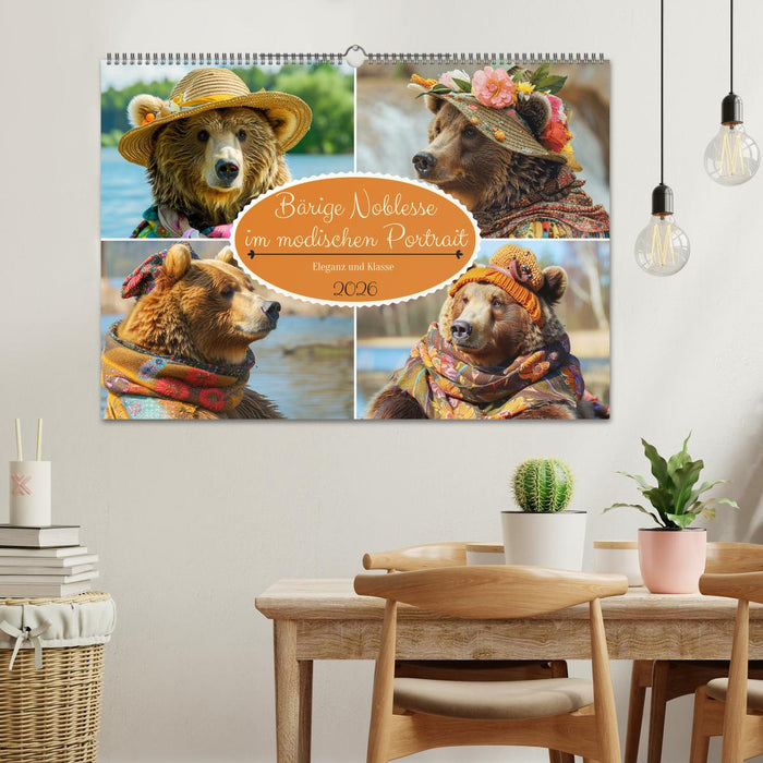 Bärige Noblesse im modischen Portrait. Eleganz und Klasse (CALVENDO Wandkalender 2026)