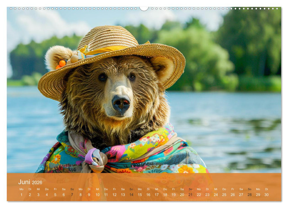 Bärige Noblesse im modischen Portrait. Eleganz und Klasse (CALVENDO Wandkalender 2026)