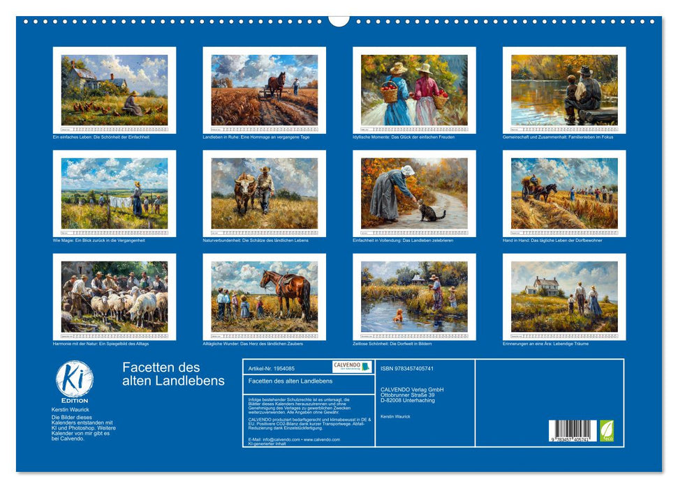 Facetten des alten Landlebens (CALVENDO Wandkalender 2026)