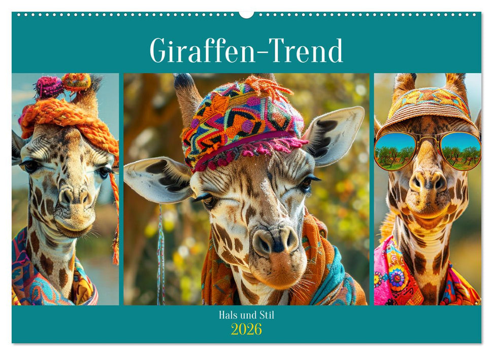 Giraffen-Trend. Hals und Stil (CALVENDO Wandkalender 2026)