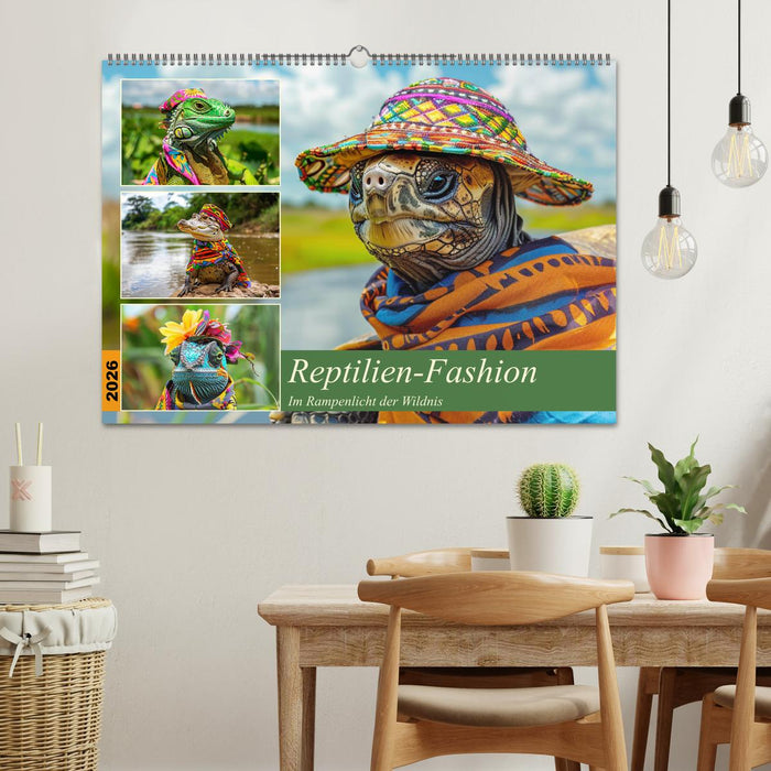 Reptilien-Fashion. Im Rampenlicht der Wildnis (CALVENDO Wandkalender 2026)