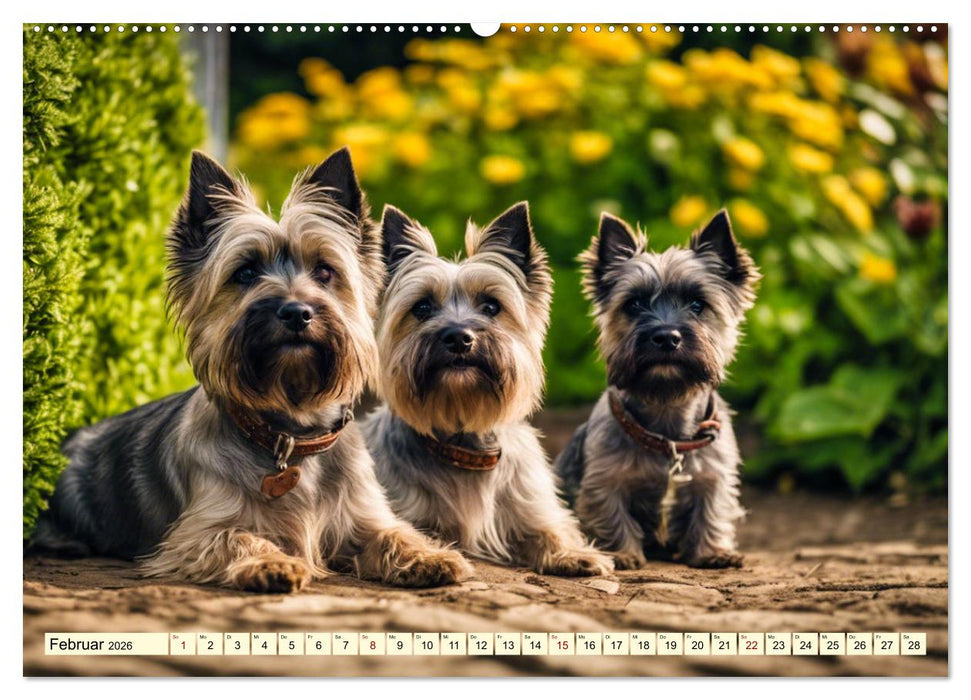 Cairn Terrier - lustiges Raubein aus Schottland (CALVENDO Wandkalender 2026)