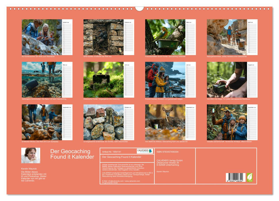 Der Geocaching Found it Kalender (CALVENDO Wandkalender 2026)