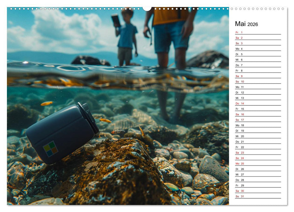 Der Geocaching Found it Kalender (CALVENDO Wandkalender 2026)