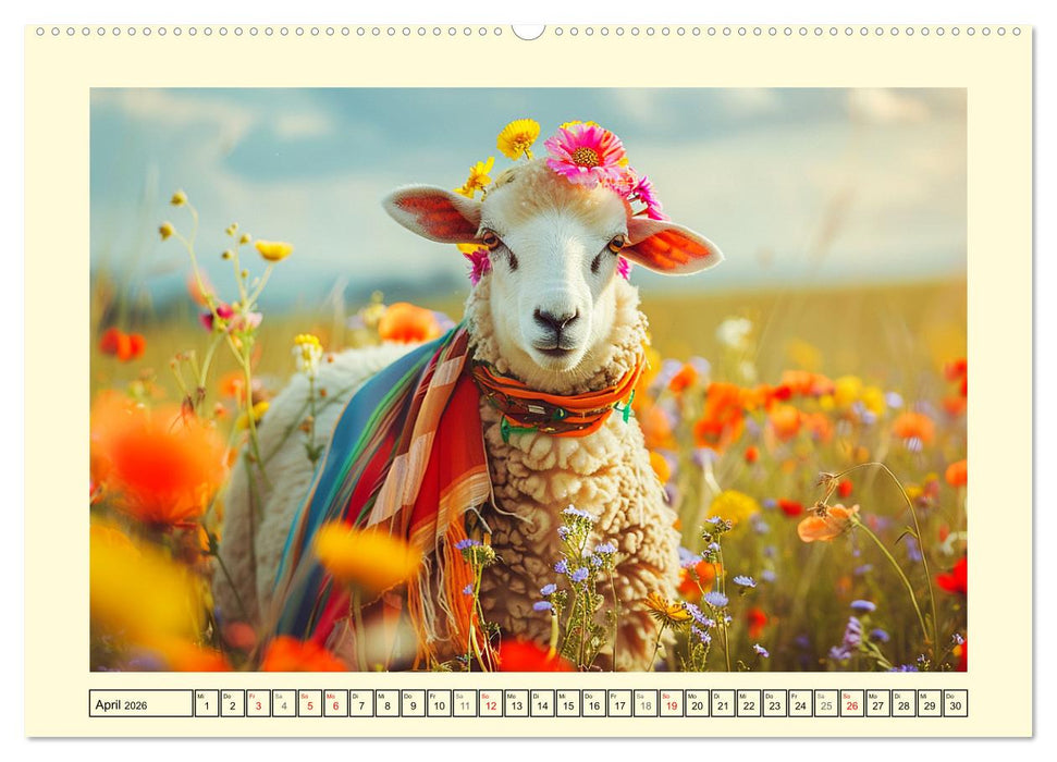 Elegante Modenschau auf dem Land. Bauernhoftiere als Fashion-Ikonen (CALVENDO Wandkalender 2026)