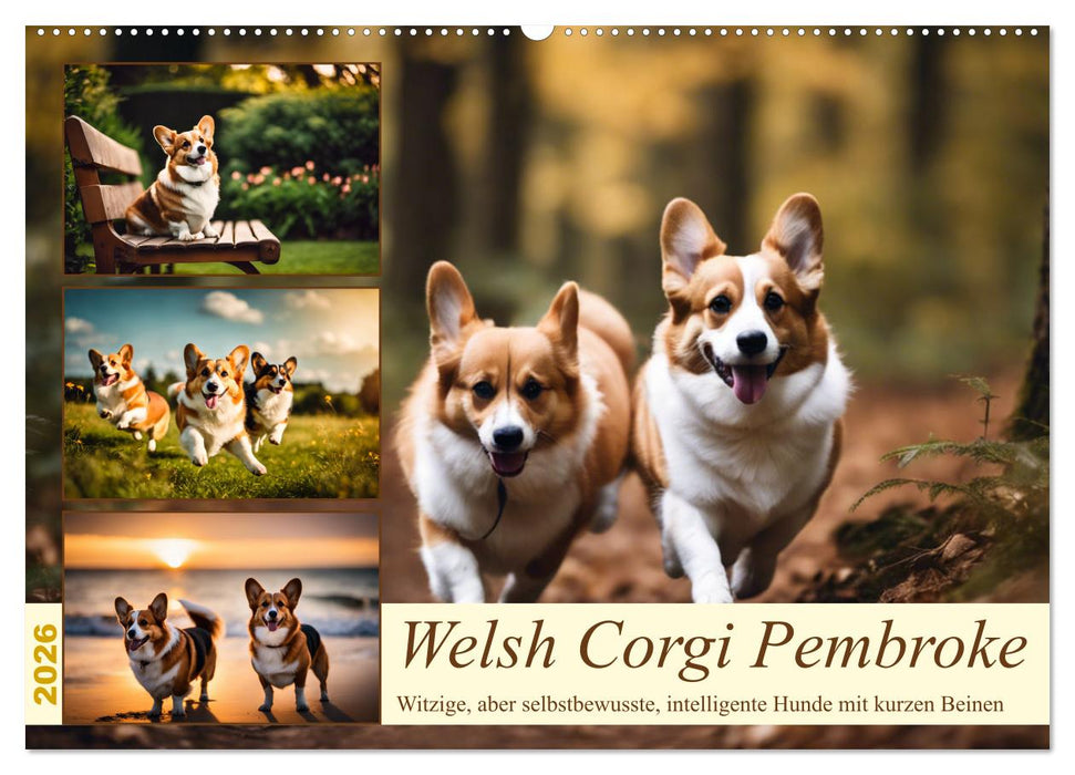 Welsh Corgi Pembroke (CALVENDO Wandkalender 2026)