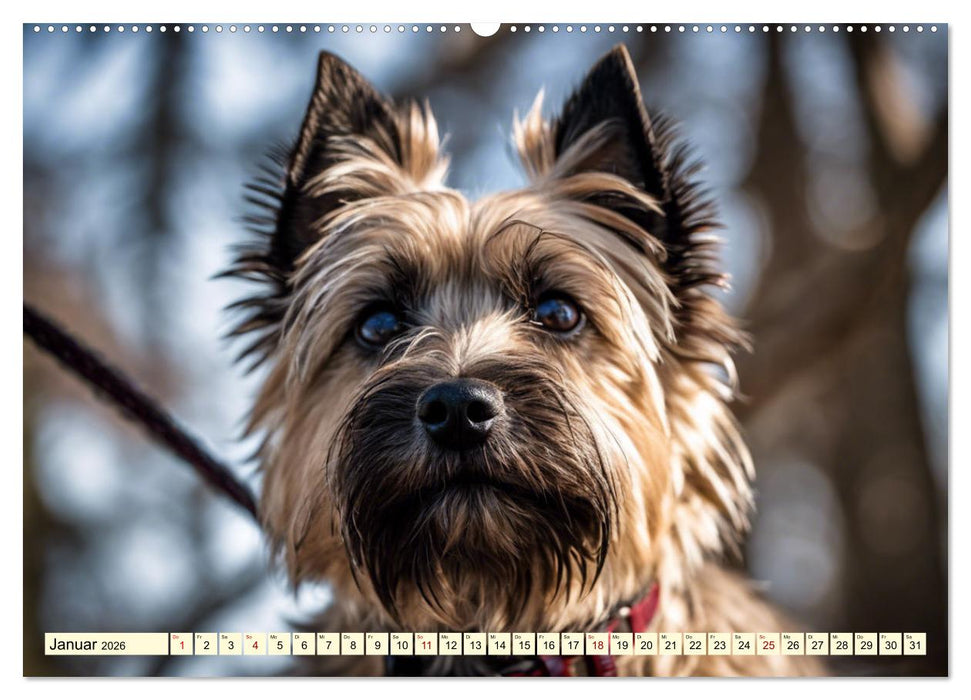Cairn Terrier - lustiges Raubein aus Schottland (CALVENDO Premium Wandkalender 2026)