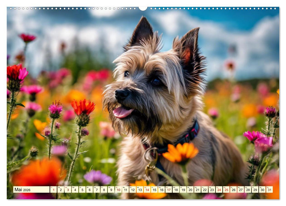 Cairn Terrier - lustiges Raubein aus Schottland (CALVENDO Premium Wandkalender 2026)