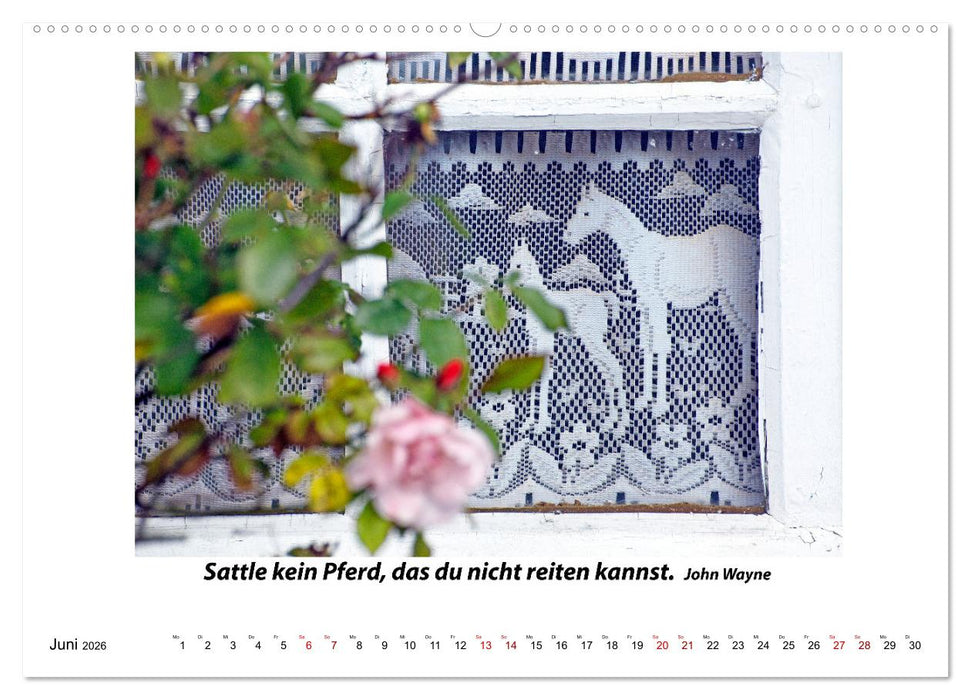 Fenster Gedanken (CALVENDO Premium Wandkalender 2026)