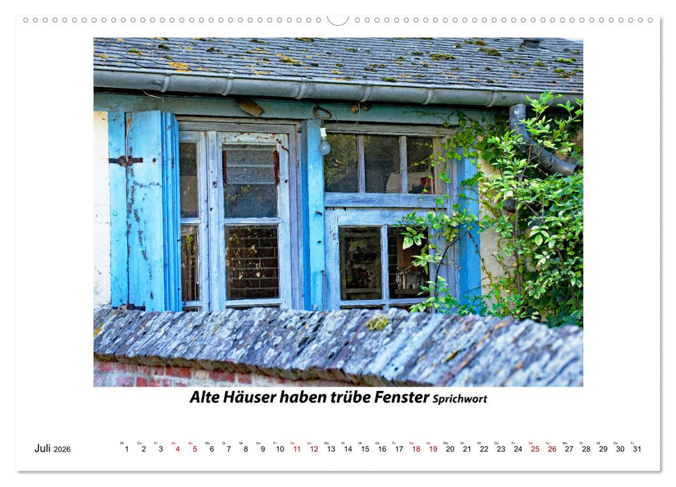 Fenster Gedanken (CALVENDO Premium Wandkalender 2026)