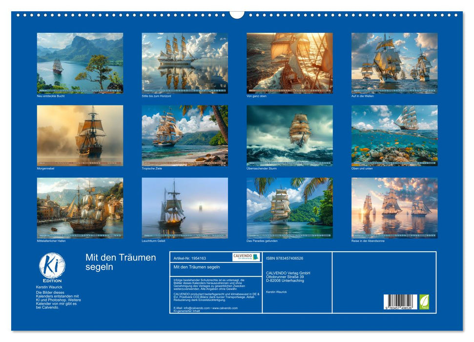 Mit den Träumen segeln (CALVENDO Wandkalender 2026)