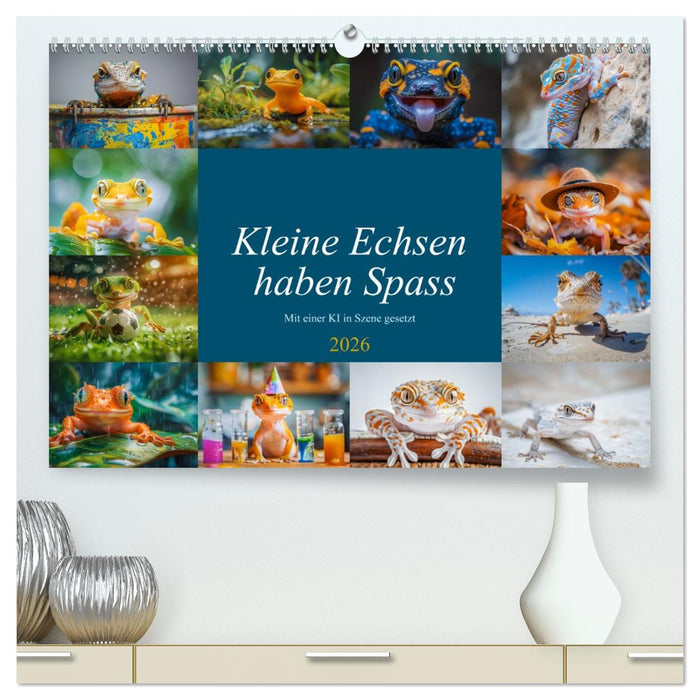 Kleine Echsen haben Spass (CALVENDO Premium Wandkalender 2026)