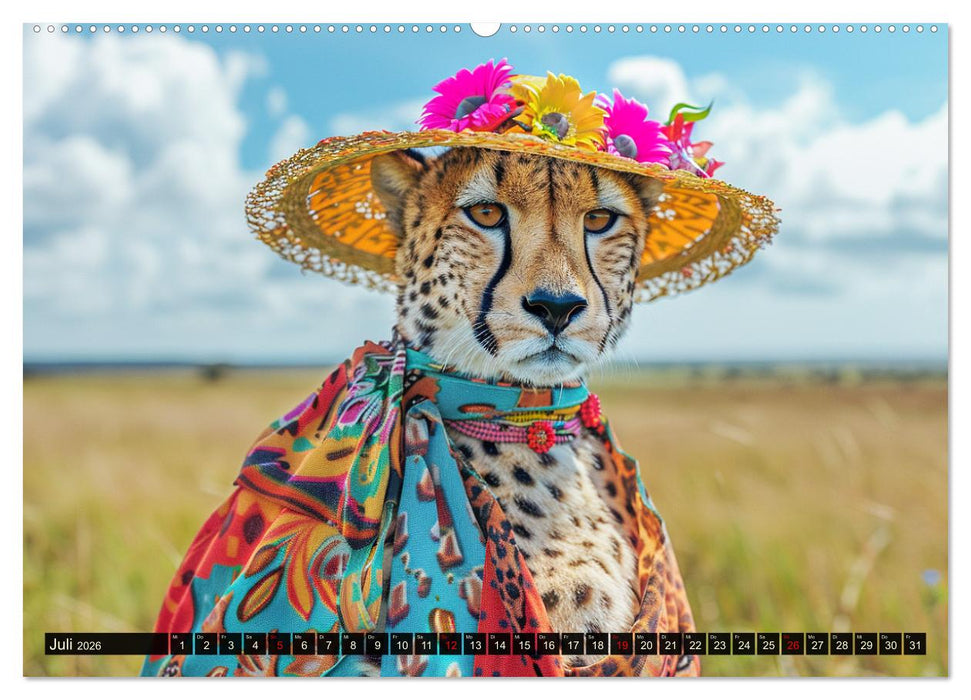 Savannen-Style. Stilvoller Raubkatzen-Chic (CALVENDO Premium Wandkalender 2026)