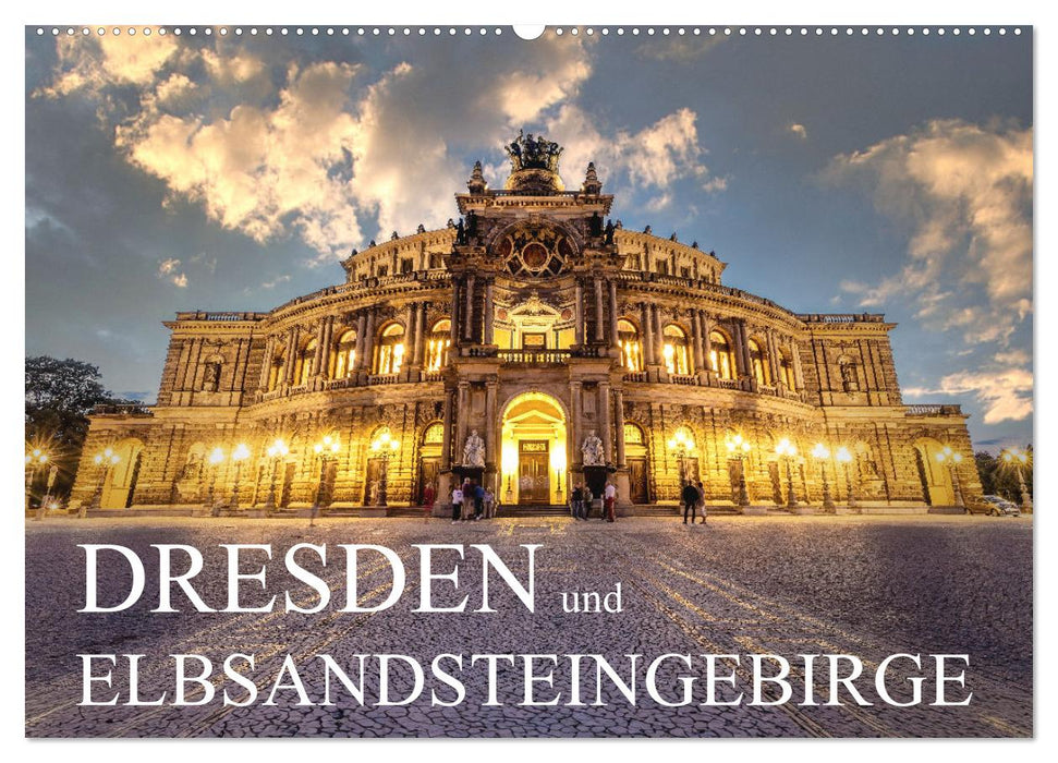 Dresden und Elbsandsteingebirge (CALVENDO Wandkalender 2026)