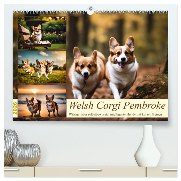 Welsh Corgi Pembroke (CALVENDO Premium Wandkalender 2026)