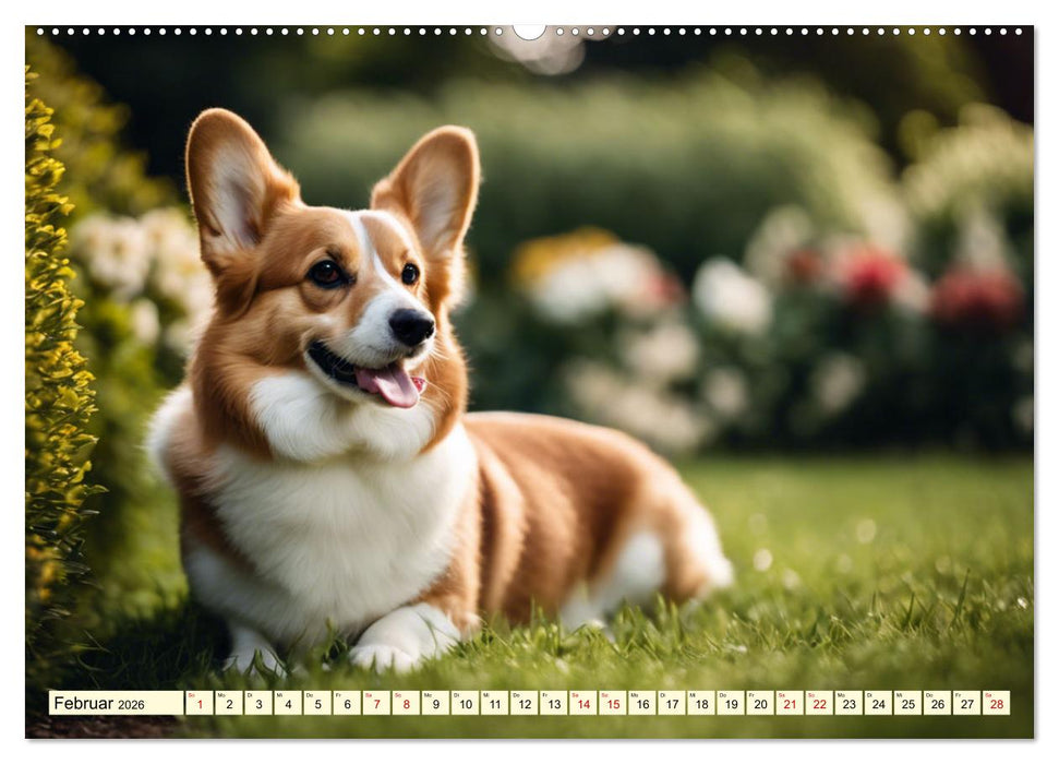 Welsh Corgi Pembroke (CALVENDO Premium Wandkalender 2026)