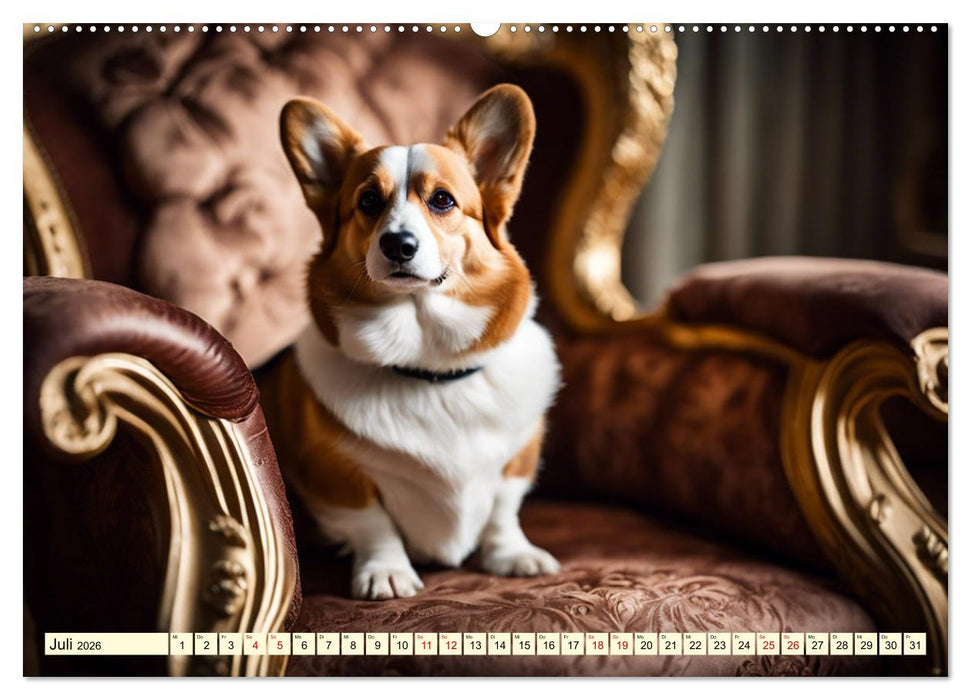 Welsh Corgi Pembroke (CALVENDO Premium Wandkalender 2026)