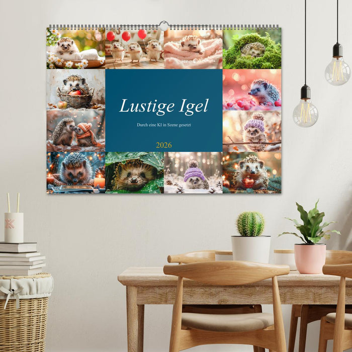 Lustige Igel (CALVENDO Wandkalender 2026)