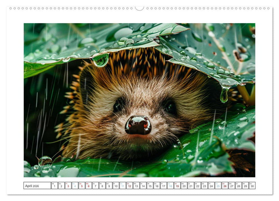 Lustige Igel (CALVENDO Wandkalender 2026)