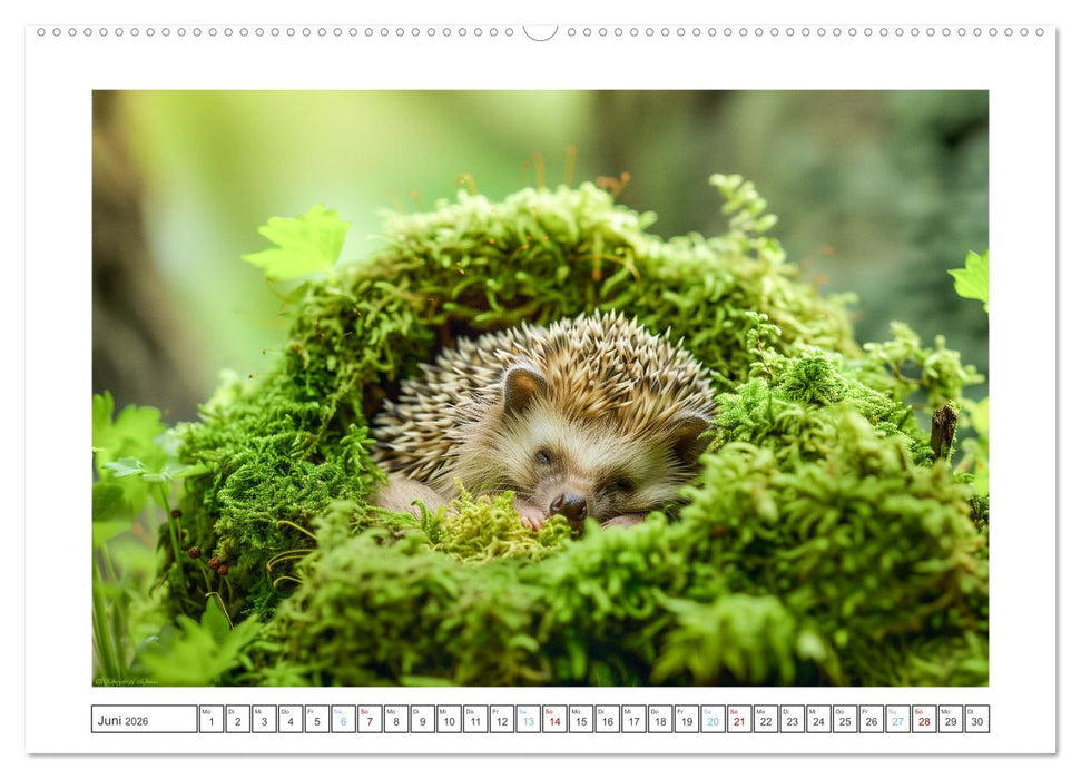 Lustige Igel (CALVENDO Wandkalender 2026)