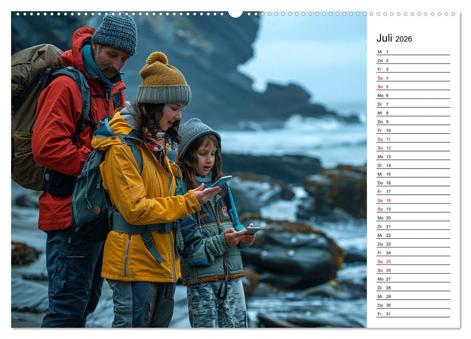 Der Geocaching Found it Kalender (CALVENDO Premium Wandkalender 2026)