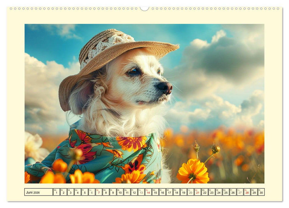 Elegante Modenschau auf dem Land. Bauernhoftiere als Fashion-Ikonen (CALVENDO Premium Wandkalender 2026)