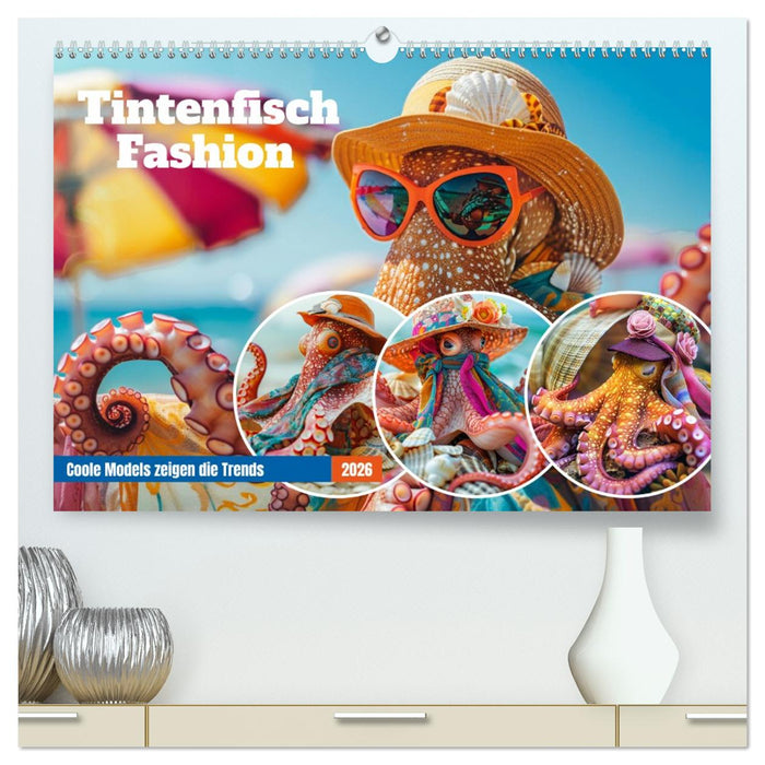 Tintenfisch Fashion. Coole Models zeigen die Trends (CALVENDO Premium Wandkalender 2026)