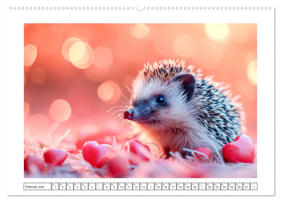 Lustige Igel (CALVENDO Premium Wandkalender 2026)