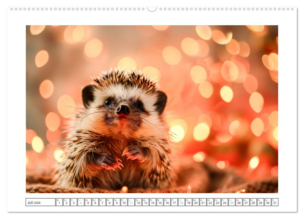 Lustige Igel (CALVENDO Premium Wandkalender 2026)