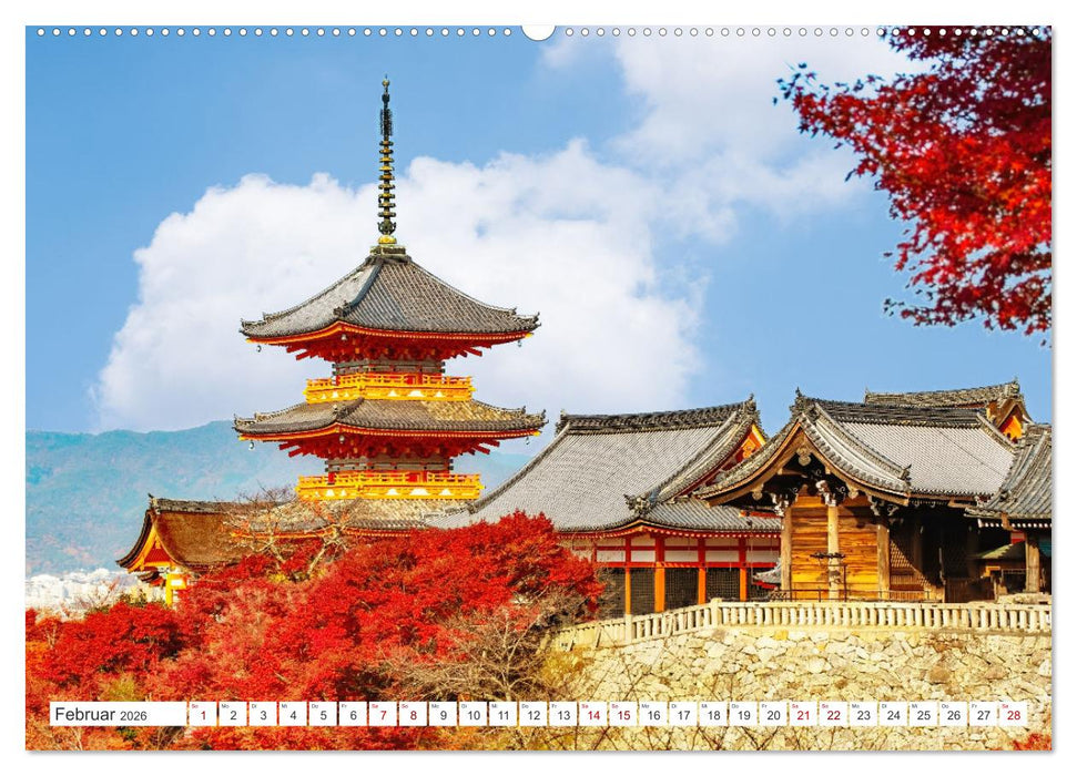 Herbst in Japan (CALVENDO Premium Wandkalender 2026)
