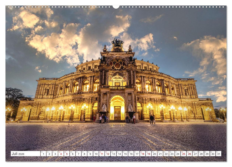 Dresden und Elbsandsteingebirge (CALVENDO Premium Wandkalender 2026)