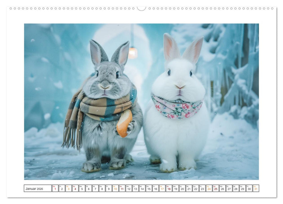 Lustige Hasengeschichten (CALVENDO Wandkalender 2026)