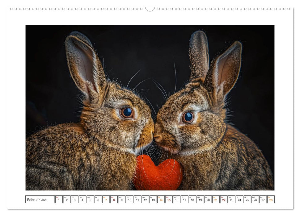 Lustige Hasengeschichten (CALVENDO Wandkalender 2026)