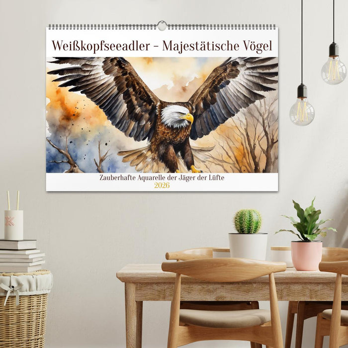 Weißkopfseeadler - Majestätische Vögel (CALVENDO Wandkalender 2026)
