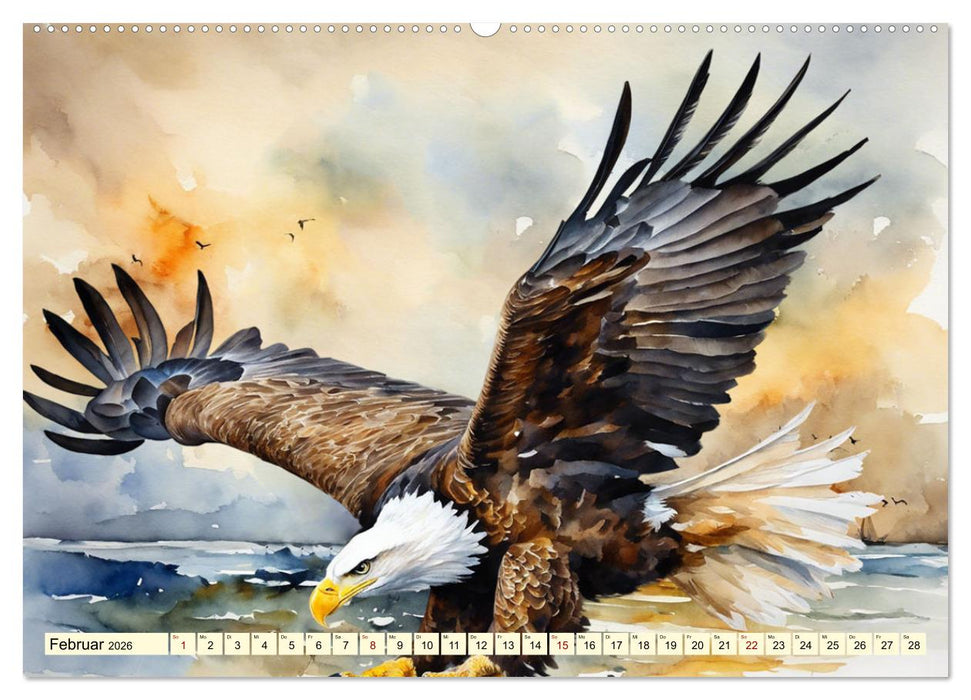 Weißkopfseeadler - Majestätische Vögel (CALVENDO Wandkalender 2026)