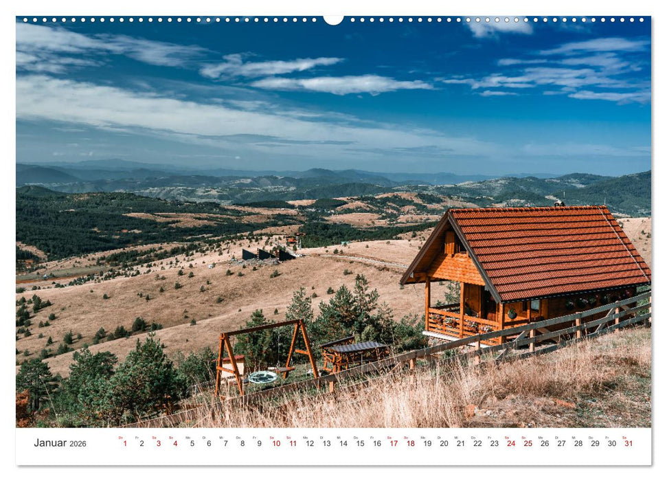 Serbien - Mosaikstein des Balkans (CALVENDO Premium Wandkalender 2026)