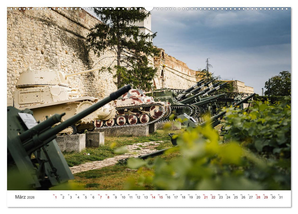 Serbien - Mosaikstein des Balkans (CALVENDO Premium Wandkalender 2026)