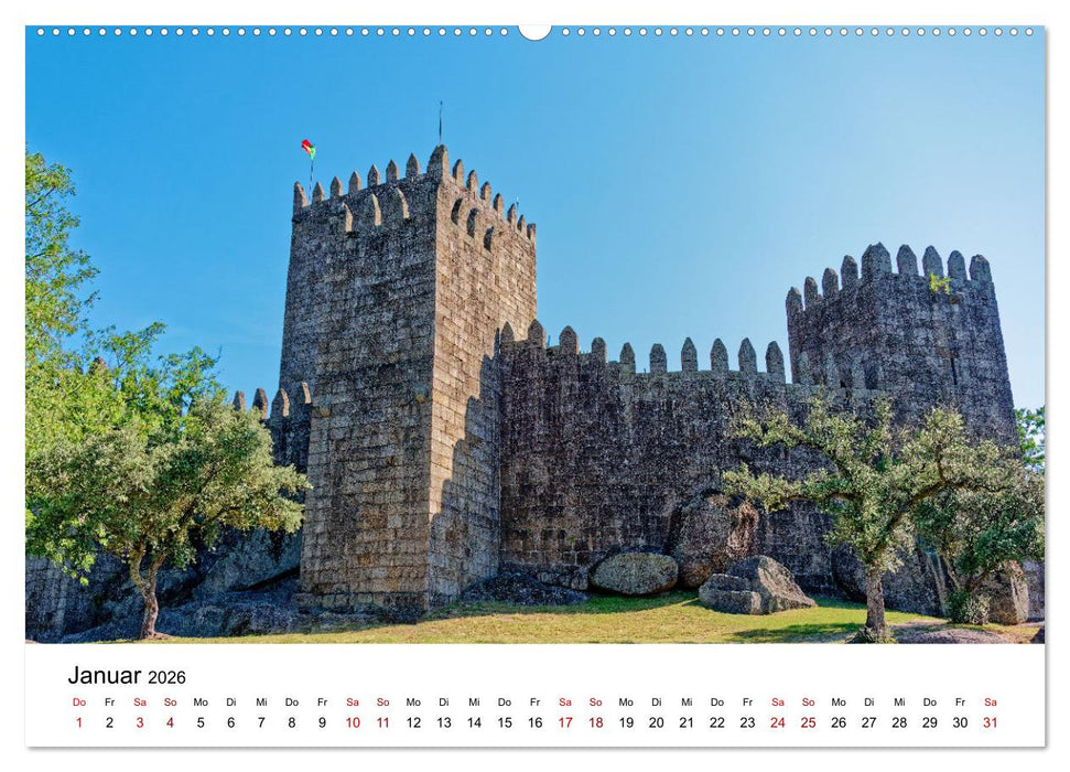 Von Nord nach Süd - Fahrt über Viseu, Coimbra und Nazaré (CALVENDO Wandkalender 2026)