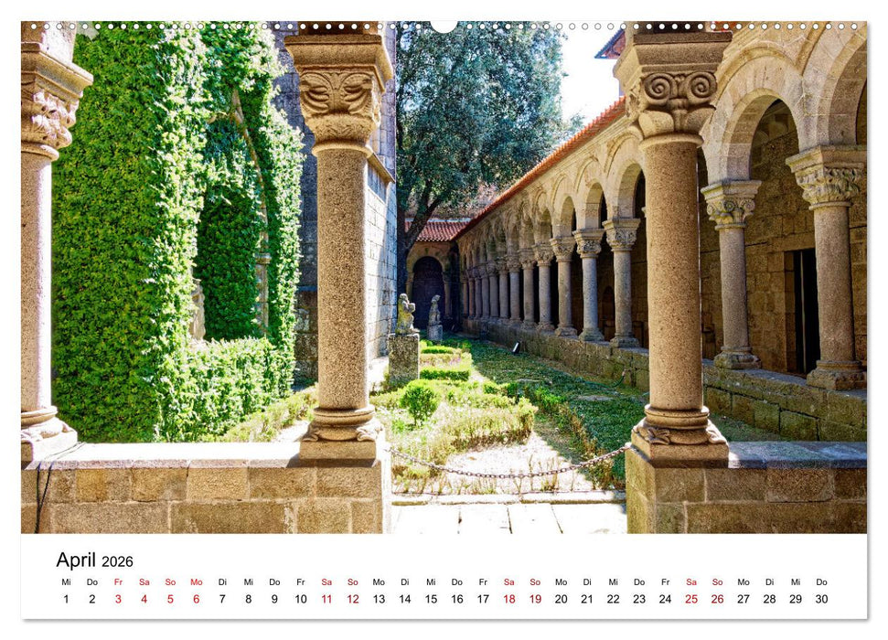 Von Nord nach Süd - Fahrt über Viseu, Coimbra und Nazaré (CALVENDO Wandkalender 2026)