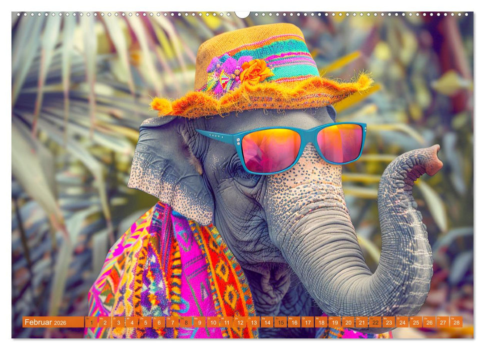 Big & Beautiful. Tierische Plus Size Models. Elefanten und Co. (CALVENDO Premium Wandkalender 2026)