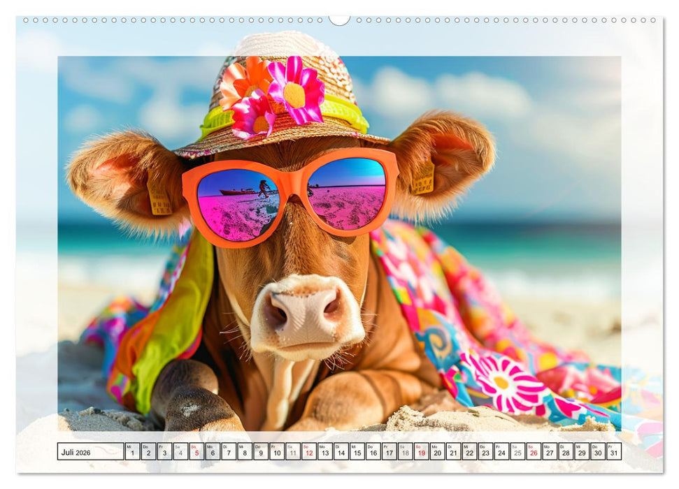 Haute Kuh-ture für das Rind von Welt! Modische Kühe voll im Trend (CALVENDO Premium Wandkalender 2026)
