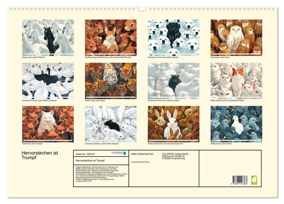 Hervorstechen ist Trumpf (CALVENDO Wandkalender 2026)