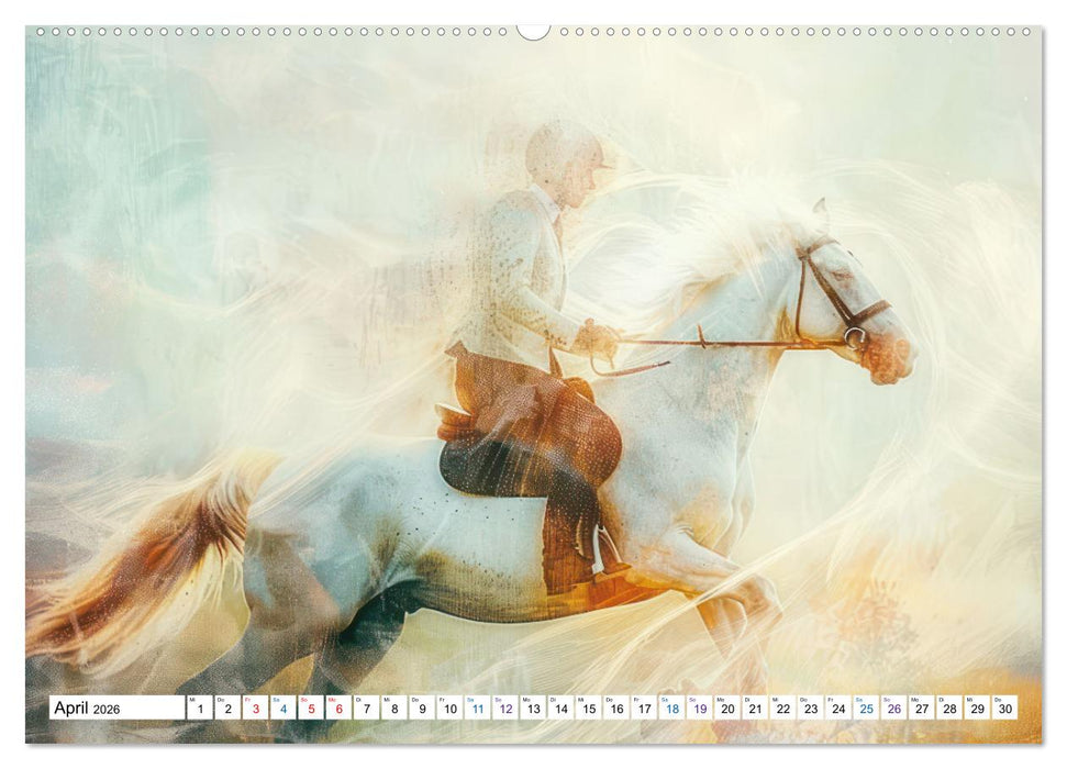 Doppelbelichtung in luftig leichten KI-Bildern (CALVENDO Wandkalender 2026)