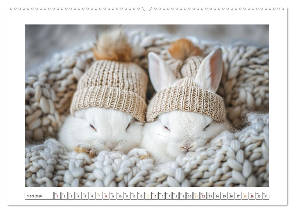 Lustige Hasengeschichten (CALVENDO Premium Wandkalender 2026)