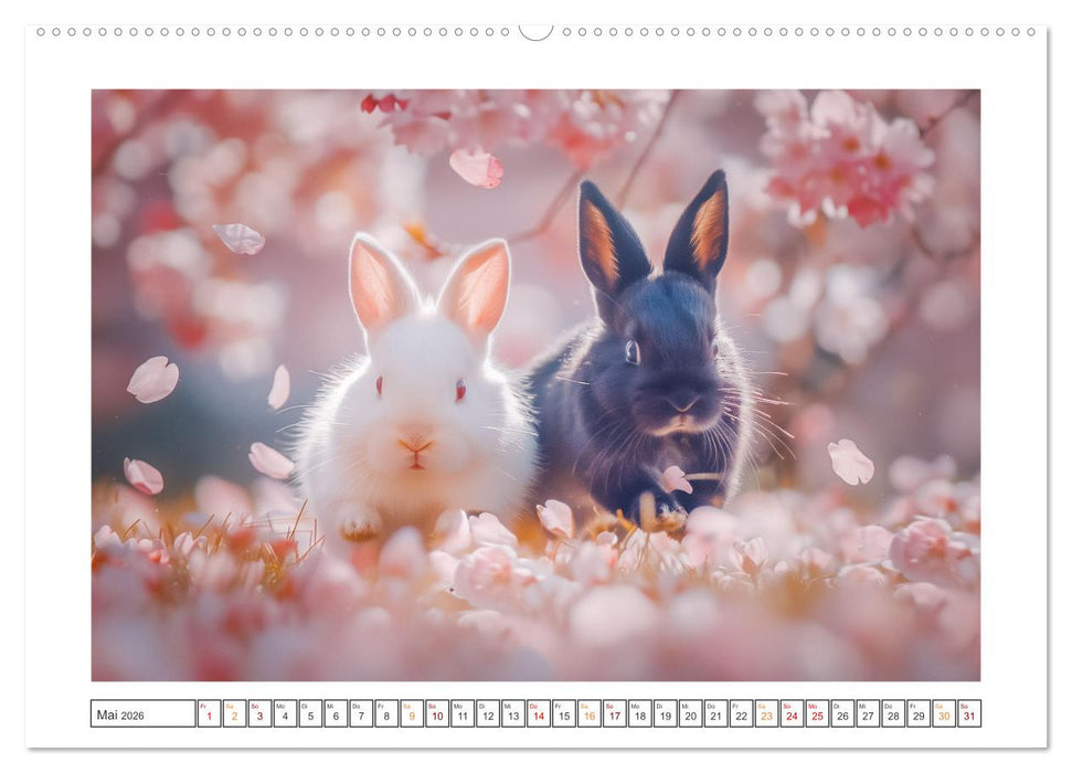 Lustige Hasengeschichten (CALVENDO Premium Wandkalender 2026)