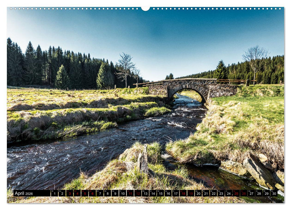 Landschafts-Fotografie Erzgebirge (CALVENDO Premium Wandkalender 2026)