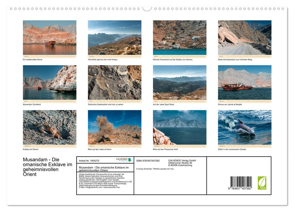 Musandam - Die omanische Exklave im geheimnisvollen Orient (CALVENDO Premium Wandkalender 2026)
