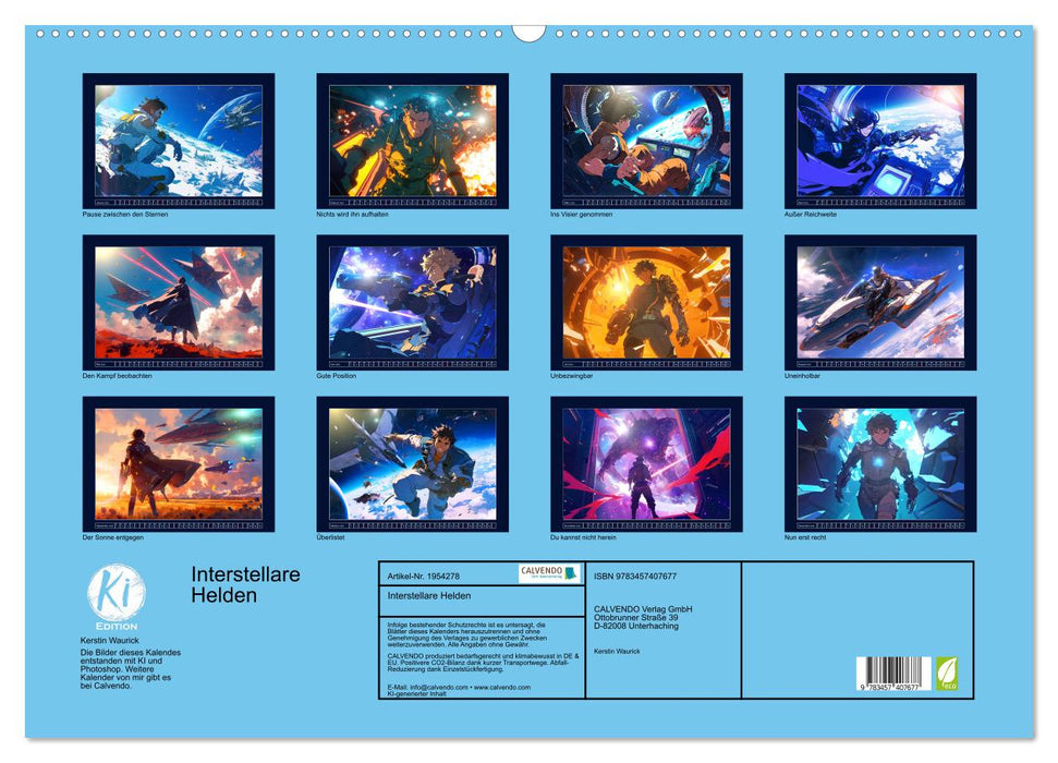 Interstellare Helden (CALVENDO Wandkalender 2026)